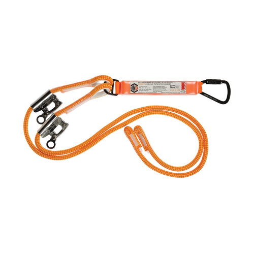 WORKWEAR, SAFETY & CORPORATE CLOTHING SPECIALISTS  - LINQ Double Adjustable Rope Lanyard with KT & RG X2