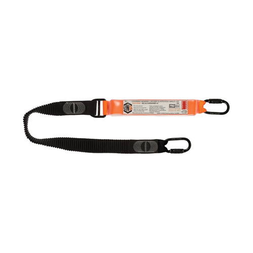 WORKWEAR, SAFETY & CORPORATE CLOTHING SPECIALISTS  - LINQ Elite Single Leg Elasticated Lanyard  with Hardware KD X2