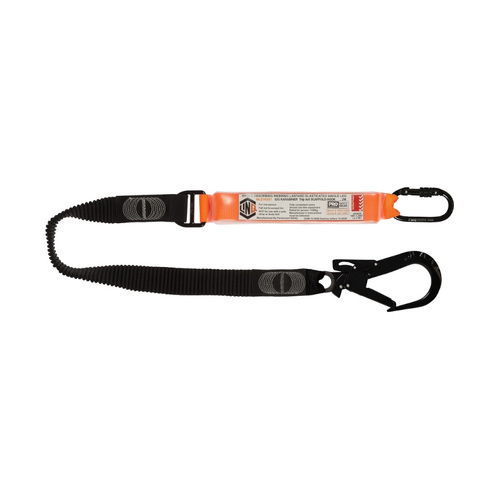 WORKWEAR, SAFETY & CORPORATE CLOTHING SPECIALISTS  - LINQ Elite Single Leg Elasticated Lanyard with Hardware KS & ST