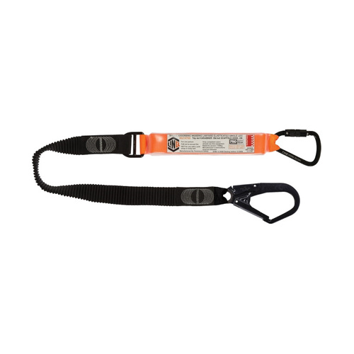 WORKWEAR, SAFETY & CORPORATE CLOTHING SPECIALISTS  - LINQ Elite Single Leg Elasticated Lanyard with Hardware KT & SD