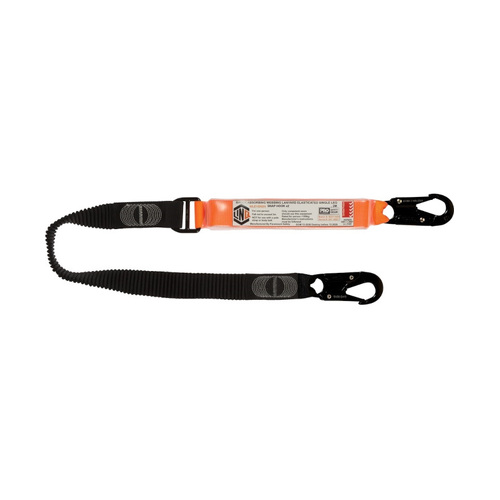 WORKWEAR, SAFETY & CORPORATE CLOTHING SPECIALISTS  - LINQ Elite Single Leg Elasticated Lanyard with Hardware SN X2