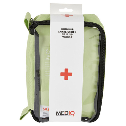 WORKWEAR, SAFETY & CORPORATE CLOTHING SPECIALISTS  - MEDIQ INCIDENT READY FIRST AID MODULE OUTDOOR / SNAKE / SPIDER IN LIME SOFTPACK