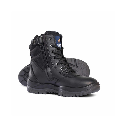 WORKWEAR, SAFETY & CORPORATE CLOTHING SPECIALISTS  - Black High Leg ZipSider Boot