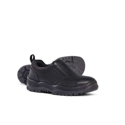 WORKWEAR, SAFETY & CORPORATE CLOTHING SPECIALISTS  - Black Slip-on Shoe