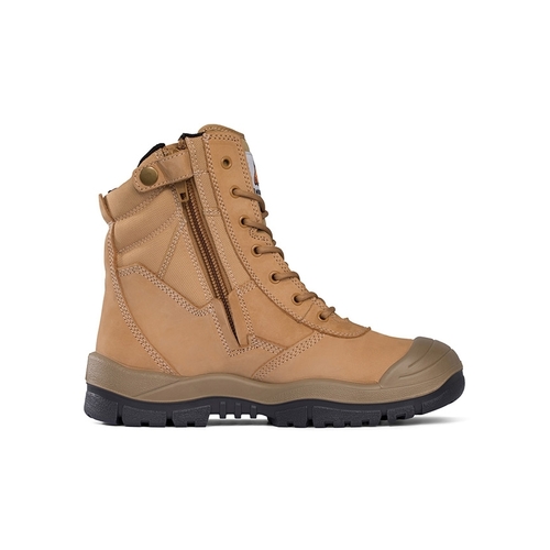 WORKWEAR, SAFETY & CORPORATE CLOTHING SPECIALISTS  - Wheat High Leg ZipSider Boot w/ Scuff Cap