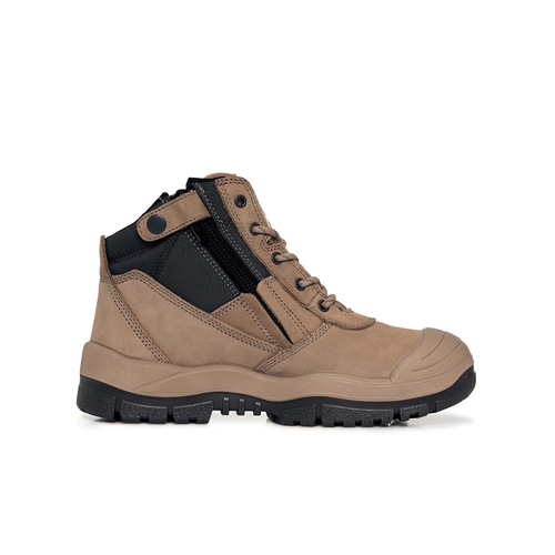 WORKWEAR, SAFETY & CORPORATE CLOTHING SPECIALISTS  - ZipSider Boot w/ Scuff Cap - Stone