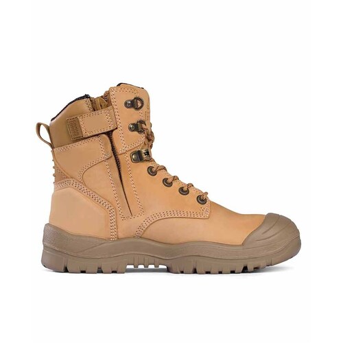 WORKWEAR, SAFETY & CORPORATE CLOTHING SPECIALISTS  - High Leg ZipSider Boot w/ Scuff Cap - Wheat