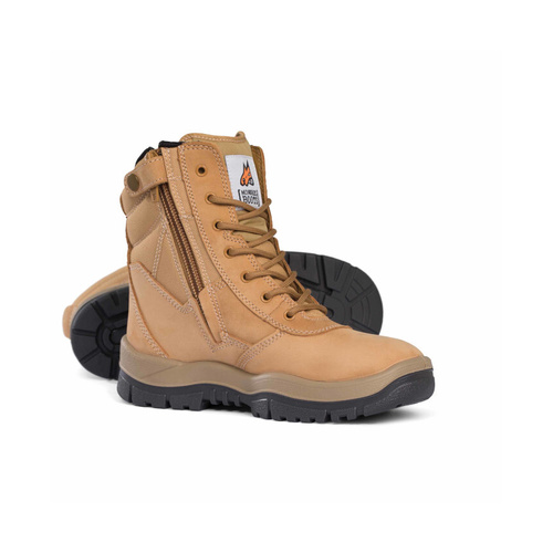 WORKWEAR, SAFETY & CORPORATE CLOTHING SPECIALISTS  - Wheat Non-Safety High Leg ZipSider Boot
