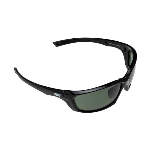 WORKWEAR, SAFETY & CORPORATE CLOTHING SPECIALISTS  - Surge Polarised Smoke Lens -  Gloss Black Frame