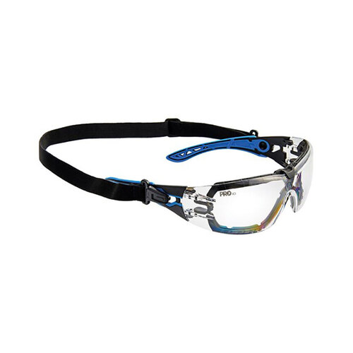 WORKWEAR, SAFETY & CORPORATE CLOTHING SPECIALISTS  - PROTEUS 5 SAFETY GLASSES CLEAR LENS SPEC AND GASKET COMBO