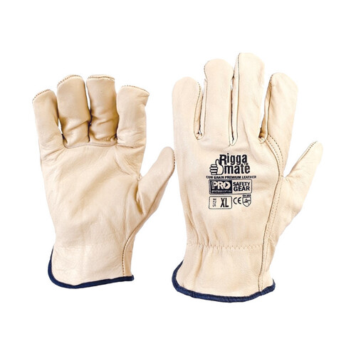 WORKWEAR, SAFETY & CORPORATE CLOTHING SPECIALISTS  - RIGGAMATE CUT RESISTANT COW GRAIN PREMIUM GLOVE