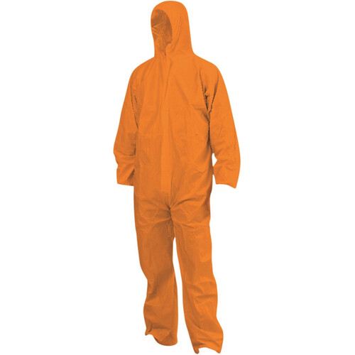 WORKWEAR, SAFETY & CORPORATE CLOTHING SPECIALISTS  - Disposable SMS Coverall ORANGE