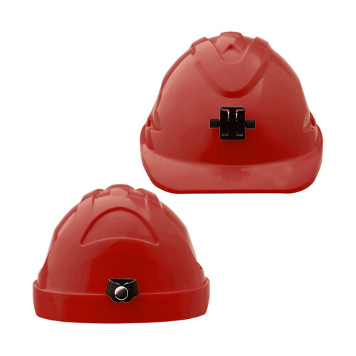 WORKWEAR, SAFETY & CORPORATE CLOTHING SPECIALISTS  - Hard Hat (V9) - UNVENTED, 6 Point PINLOCK Harness c/w Lamp Bracket