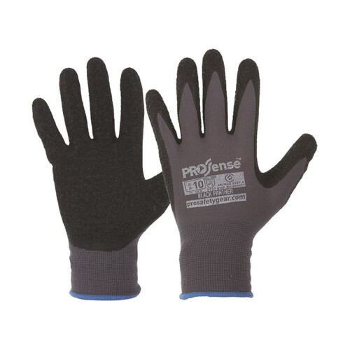 WORKWEAR, SAFETY & CORPORATE CLOTHING SPECIALISTS  - BLACK PANTHER Latex Palm on Nylon Liner