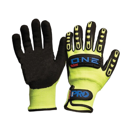 WORKWEAR, SAFETY & CORPORATE CLOTHING SPECIALISTS  - One Glove -Nitrile foam / Cut resistant liner rubber back