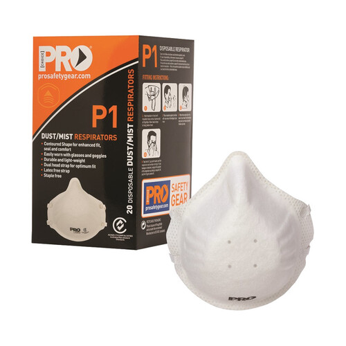 WORKWEAR, SAFETY & CORPORATE CLOTHING SPECIALISTS  - P1 Respirators - Box of 20