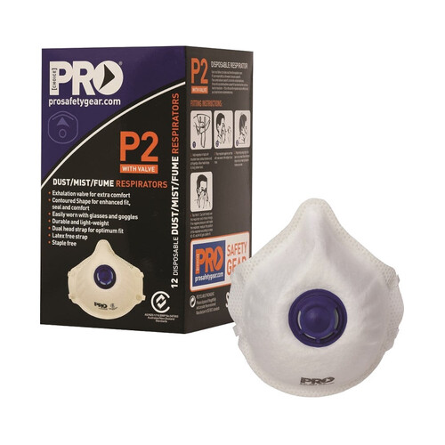 WORKWEAR, SAFETY & CORPORATE CLOTHING SPECIALISTS  - P2 with Valve Respirators - Box of 12