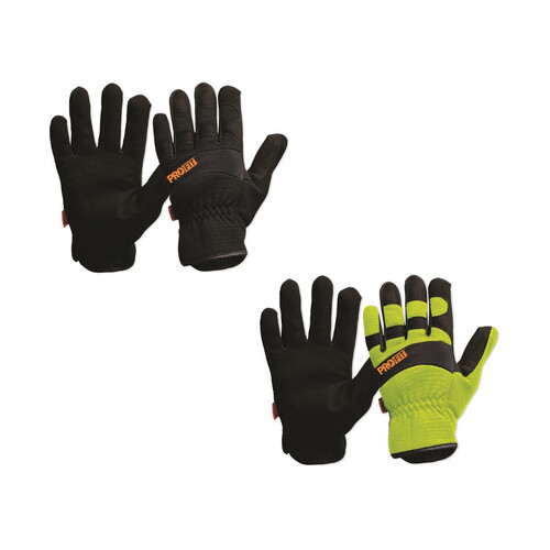 WORKWEAR, SAFETY & CORPORATE CLOTHING SPECIALISTS  - PRO-FIT RIGGAMATE Synthetic Leather, Hi Vis Yellow