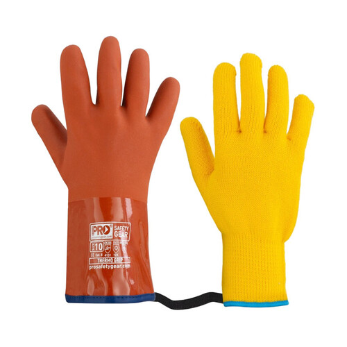 WORKWEAR, SAFETY & CORPORATE CLOTHING SPECIALISTS  - ThermoGrip Glove - Premium PVC Glove with Removeable Winter Liner