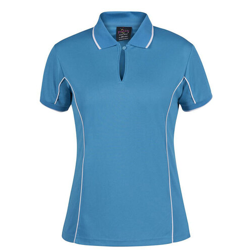 WORKWEAR, SAFETY & CORPORATE CLOTHING SPECIALISTS  - Podium Ladies Short Sleeve Piping Polo