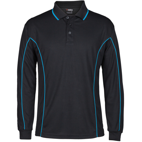 WORKWEAR, SAFETY & CORPORATE CLOTHING SPECIALISTS  - Podium Long Sleeve Piping Polo