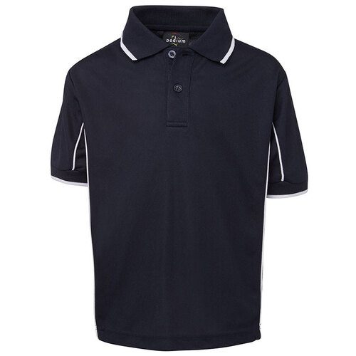 WORKWEAR, SAFETY & CORPORATE CLOTHING SPECIALISTS  - Podium Kids Short Sleeve Piping Polo