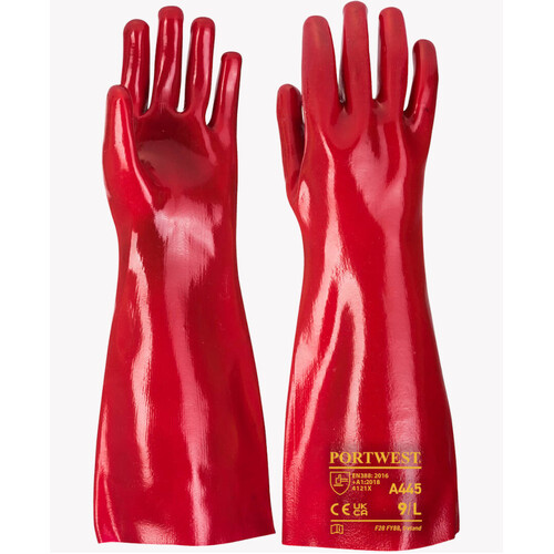 WORKWEAR, SAFETY & CORPORATE CLOTHING SPECIALISTS  - PVC Gauntlet 45cm