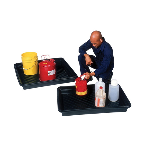 WORKWEAR, SAFETY & CORPORATE CLOTHING SPECIALISTS  - PRATT UTILITY TRAY BLACK 68LTR