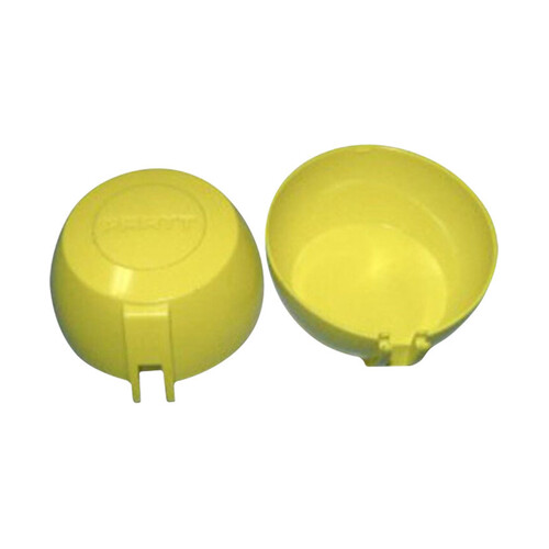 WORKWEAR, SAFETY & CORPORATE CLOTHING SPECIALISTS  - PRATT DUST COVER CAPS FOR SINGLE EYE WASH NOZZLE ASSEMBLY PK OF 2