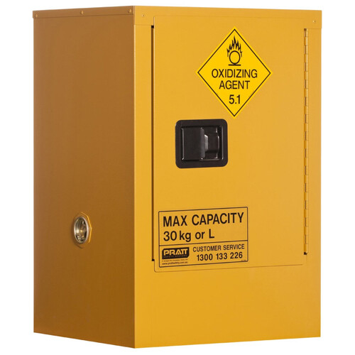 WORKWEAR, SAFETY & CORPORATE CLOTHING SPECIALISTS  - PRATT OXIDIZING AGENT CABINET 30LTR. 1 DOOR, 1 SHELF