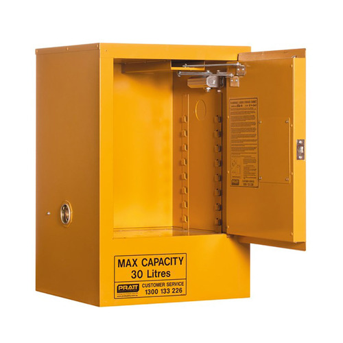 WORKWEAR, SAFETY & CORPORATE CLOTHING SPECIALISTS  - PRATT FLAMMABLE CABINET 30LTR 1 DOOR, 1 SHELF