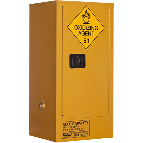 WORKWEAR, SAFETY & CORPORATE CLOTHING SPECIALISTS  - PRATT OXIDIZING AGENT CABINET 60LTR. 1 DOOR, 2 SHELF