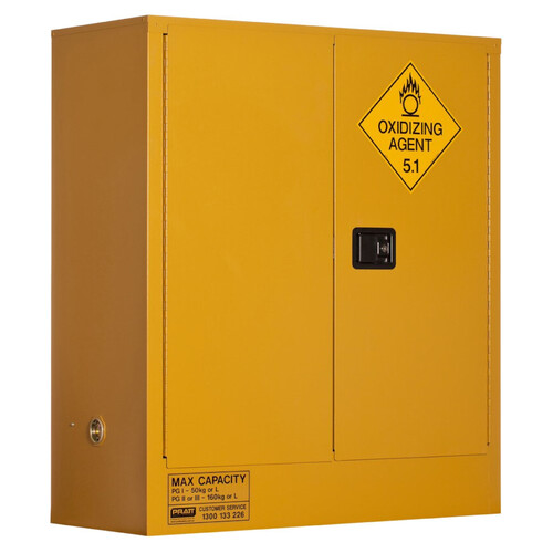 WORKWEAR, SAFETY & CORPORATE CLOTHING SPECIALISTS  - PRATT OXIDIZING AGENT CABINET 160LTR. 2 DOOR, 2 SHELF