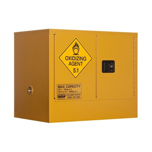 WORKWEAR, SAFETY & CORPORATE CLOTHING SPECIALISTS  - PRATT OXIDIZING AGENT CABINET 100LTR. 2 DOOR, 1 SHELF