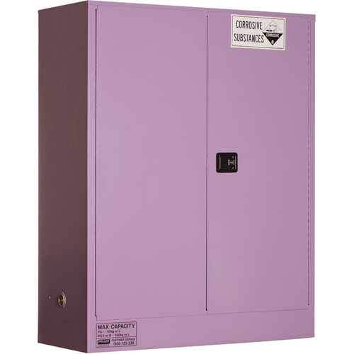 WORKWEAR, SAFETY & CORPORATE CLOTHING SPECIALISTS  - PRATT CORROSIVE CABINET 350LTR 2 DOOR, 3 SHELF