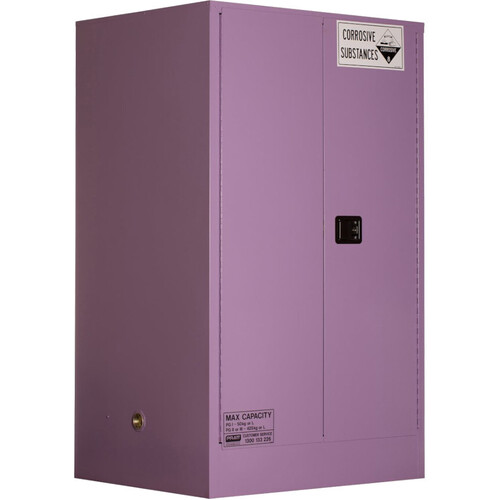 WORKWEAR, SAFETY & CORPORATE CLOTHING SPECIALISTS  - PRATT CORROSIVE CABINET 425LTR 2 DOOR, 3 SHELF