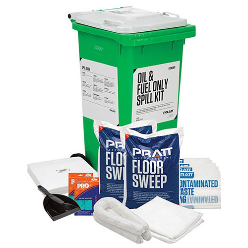 WORKWEAR, SAFETY & CORPORATE CLOTHING SPECIALISTS  - PRATT ECONOMY 120LTR  OIL & FUEL ONLY SPILL KIT- WHITE LID