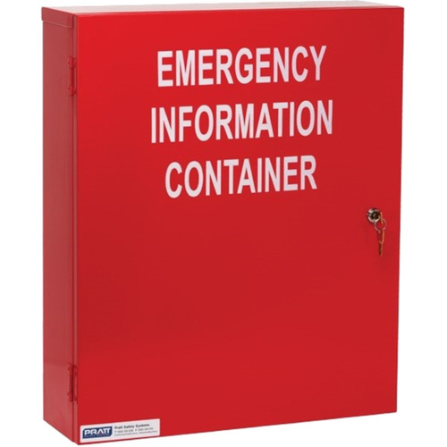 WORKWEAR, SAFETY & CORPORATE CLOTHING SPECIALISTS  - PRATT HAZMAT EMERGENCY INFORMATION CABINET 500 X 600 X 100