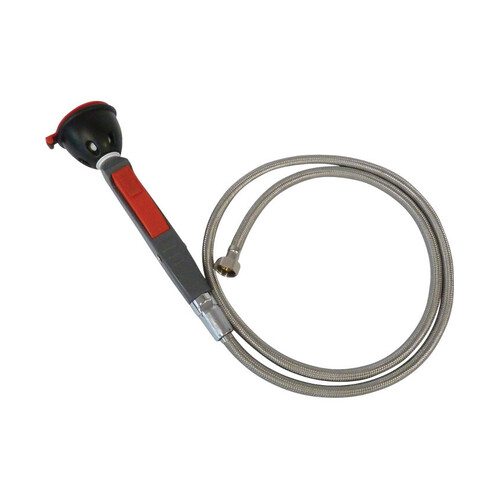 WORKWEAR, SAFETY & CORPORATE CLOTHING SPECIALISTS  - PRATT HAND HELD DRENCH HOSE SINGLE NON AERATED EYE WASH 1.5M HOSE