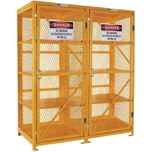 WORKWEAR, SAFETY & CORPORATE CLOTHING SPECIALISTS  - PRATT AEROSOL CAGE 4 STORAGE LEVELS UP TO 800 CANS. FLAT PACKED