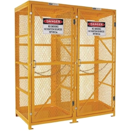 WORKWEAR, SAFETY & CORPORATE CLOTHING SPECIALISTS  - PRATT GAS CYLINDER CAGE. 1 STORAGE LEVEL UP TO 18 G-SIZED CYLINDERS