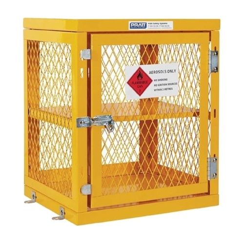 WORKWEAR, SAFETY & CORPORATE CLOTHING SPECIALISTS  - PRATT AEROSOL CAGE. 2 STORAGE LEVEL UP TO 84 CANS FLAT PACKED