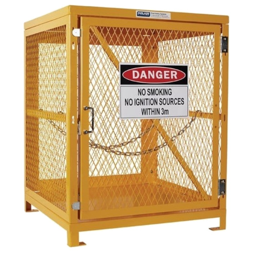 WORKWEAR, SAFETY & CORPORATE CLOTHING SPECIALISTS  - PRATT FORKLIFT CAGE 1 STORAGE LEVEL UP TO 4 FORKLIFT CYLINDERS FLAT PACKED