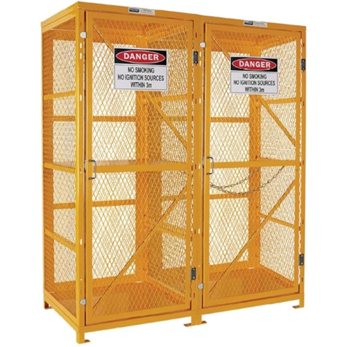 WORKWEAR, SAFETY & CORPORATE CLOTHING SPECIALISTS  - PRATT FORKLIFT & GAS CYLINDER CAGE. 3 STORAGE LEVELS. FLAT PACKED