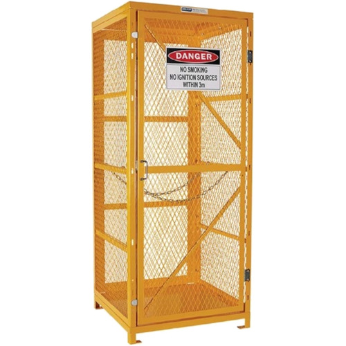 WORKWEAR, SAFETY & CORPORATE CLOTHING SPECIALISTS  - PRATT GAS CYLINDER CAGE 1 STORAGE LEVEL UP TO 9 G-SIZED CYLINDERS FLAT PACKED