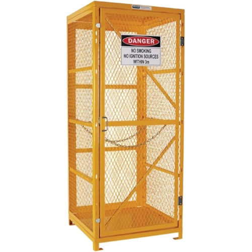 WORKWEAR, SAFETY & CORPORATE CLOTHING SPECIALISTS  - PRATT GAS CYLINDER CAGE. 1 STORAGE LEVEL UP TO 9 G-SIZED CYLINDERS