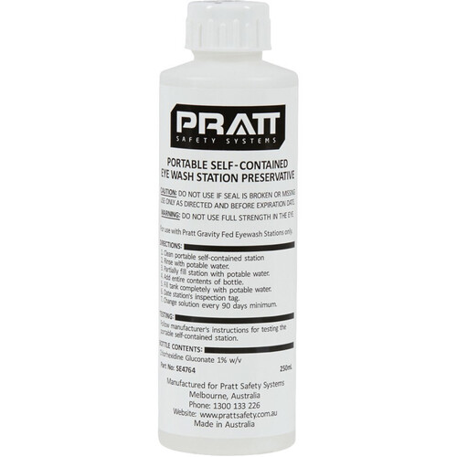 WORKWEAR, SAFETY & CORPORATE CLOTHING SPECIALISTS  - PRATT WATER PRESERVATIVE SOLUTION 4 PACK 250ML BOTTLES