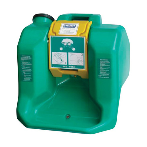 WORKWEAR, SAFETY & CORPORATE CLOTHING SPECIALISTS  - PRATT PORTABLE GRAVITY FED EYE WASH UNIT. 55 LTR