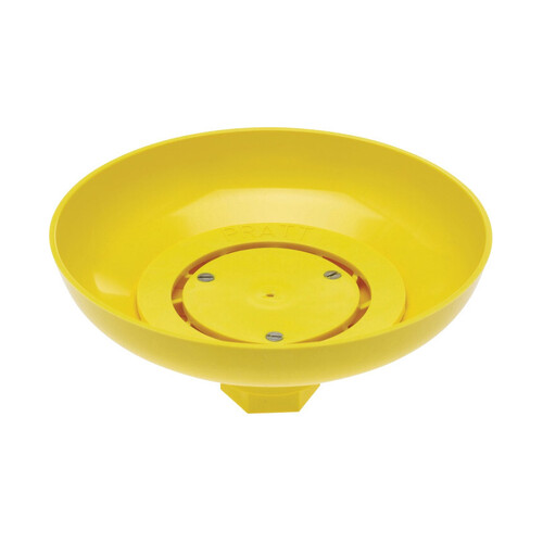 WORKWEAR, SAFETY & CORPORATE CLOTHING SPECIALISTS  - PRATT PLASTIC SHOWER HEAD WITH IMPELLER. YELLOW