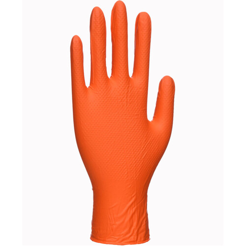 WORKWEAR, SAFETY & CORPORATE CLOTHING SPECIALISTS  - Orange HD Disposable Gloves